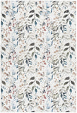Nourison Washables Floral Ivory Multicolor 4' x 6' Area -Rug, Easy -Cleaning, Non Shedding, Bed Room, Living Room, Dining Room, Kitchen (4x6)