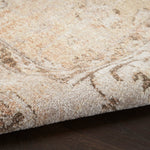 Nourison Astra Machine Washable Beige 2'2" x 4' Area Rug, Easy Clean, Non Shedding, Bed Room, Living Room, Dining Room, Kitchen (2' x 4')