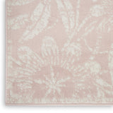 Nourison Whimsicle Floral Pink 5' x 7' Area Rug, Easy Cleaning, Non Shedding, Bed Room, Living Room, Dining Room, Kitchen (5x7)