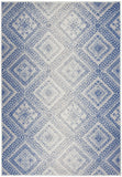 Nourison Whimsicle Tribal Ivory Blue 4' x 6' Area Rug, Easy Cleaning, Non Shedding, Bed Room, Living Room, Dining Room, Kitchen (4x6)
