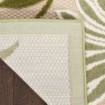 Nourison Aloha 4' x 6' Ivory Green Fabric Outdoor Area Rug (4' x 6')