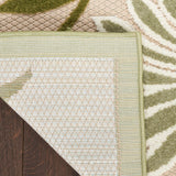 Nourison Aloha 4' x 6' Ivory Green Fabric Outdoor Area Rug (4' x 6')