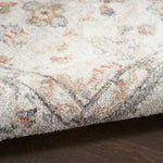 Nourison Astra Machine Washable Traditional Grey/Multi 2'2" x 4' Area Rug, Non Shedding, Easy Clean Bed Room, Living Room, Dining Room, Kitchen (2x4)