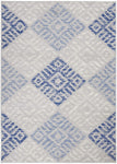 Nourison Whimsicle Tribal Grey Blue 5' x 7' Area Rug, Easy Cleaning, Non Shedding, Bed Room, Living Room, Dining Room, Kitchen (5x7)