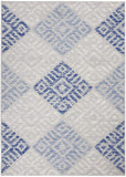 Nourison Whimsicle Tribal Grey Blue 5' x 7' Area Rug, Easy Cleaning, Non Shedding, Bed Room, Living Room, Dining Room, Kitchen (5x7)