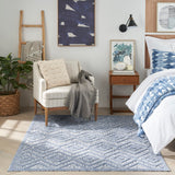 Nourison Versatile 5' x 7' Area Rug with Denim Blue Finish 099446043665
