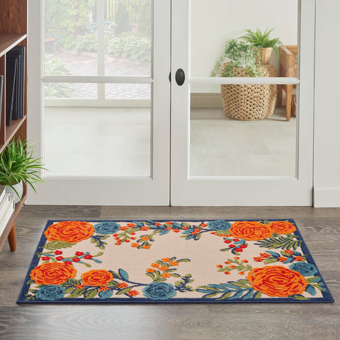 Nourison Aloha 3' x 4' Multicolor Fabric Contemporary Area Rug (3' x 4')