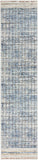 Nourison Concerto Abstract Blue 2'2" x 10' Area -Rug, Easy -Cleaning, Non Shedding, Bed Room, Living Room, Dining Room, Kitchen (2x10)