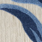 Nourison Aloha 4' x 6' Blue Gray Fabric Contemporary Area Rug (4' x 6')