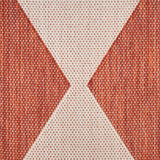 Nourison Positano Indoor/Outdoor Terracotta 5' x 7' Area Rug, Easy Cleaning, Non Shedding, Bed Room, Living Room, Dining Room, Backyard, Deck, Patio (5x7)