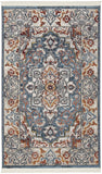 Nourison Geneva Multicolor 2'2" x 3'9" Area Rug, Vintage, French Country, Easy Cleaning, Non Shedding, Bed Room, Living Room, Dining Room, Kitchen, (2' x 4')