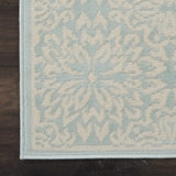 Nourison Jubilant Floral Ivory/Green 2' x 4' Area-Rug, Easy-Cleaning, Non Shedding, Bed Room, Living Room, Dining Room, Kitchen (2x4)