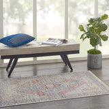Nourison Enchanting Home Farmhouse & Country Blue/Grey 3' x 5' Area -Rug, Easy -Cleaning, Non Shedding, Bed Room, Living Room, Dining Room, Kitchen (3x5)