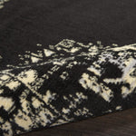 Nourison Grafix Black 3' x 5' Area -Rug, Easy -Cleaning, Non Shedding, Bed Room, Living Room, Dining Room, Kitchen (3x5)
