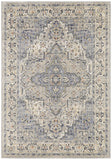 Nourison Essentials Indoor/Outdoor Blue 4' x 6' Area Rug, Non Shedding, Bed Room, Living Room, Dining Room, Backyard, Deck, Patio (4x6)