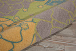 Nourison Home & Garden Indoor/Outdoor Green 7'9" x Square Area Rug, Easy Cleaning, Non Shedding, Bed Room, Living Room, Dining Room, Kitchen (8 Square)