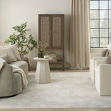 Nourison Grafix Geometric Grey 5'3" x 7'3" area-rug, easy-clean, Non Shedding, Bed Room, Living Room, Dining Room, Kitchen (5x7)