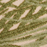 Nourison Aloha Ivory Green 2' x 6' Area Rug, Easy Clean, Non Shedding, Bed Room, Living Room, Dining Room, Kitchen (6' Runner)