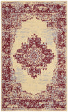 Nourison Grafix Traditional Cream/Red 3' x 5' Area Rug, Easy Clean, Non Shedding, Bed Room, Living Room, Dining Room, Kitchen (3x5)