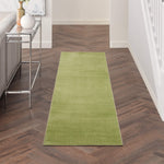 Nourison Essentials Indoor/Outdoor Green 2'2" x 7'6" Area Rug, Easy Cleaning, Non Shedding, Bed Room, Living Room, Dining Room, Backyard, Deck, Patio (2x8)