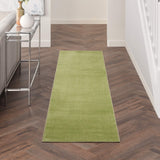Nourison Essentials Indoor/Outdoor Green 2'2" x 7'6" Area Rug, Easy Cleaning, Non Shedding, Bed Room, Living Room, Dining Room, Backyard, Deck, Patio (2x8)