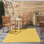 Nourison Essentials 6' x 9' Yellow Fabric Outdoor Area Rug (6' x 9')