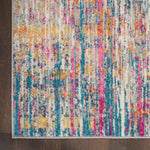 Nourison Passion Abstract Ivory/Multi 1'10" x 2'10" Area -Rug, Easy -Cleaning, Non Shedding, Bed Room, Living Room, Dining Room, Kitchen (2x3)" }