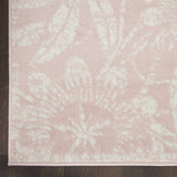 Nourison Whimsicle Floral Pink 5' x 7' Area Rug, Easy Cleaning, Non Shedding, Bed Room, Living Room, Dining Room, Kitchen (5x7)
