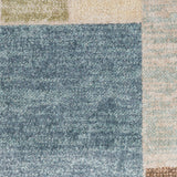 Nourison Astra Machine Washable Mid-Century Modern Blue Green Multi 2'2" x 10' Area -Rug, Easy -Cleaning, Non Shedding, Bed Room, Living Room, Dining Room, Kitchen (2x10)
