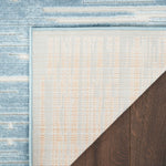 Nourison Casual Blue 2' x 6' Area Rug Easy Clean, Non Shedding, Bed Room, Living Room, Dining Room, Kitchen (6' Runner)