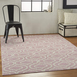 Nourison Jubilant Trellis Pink 4' x 6' Area -Rug, Easy -Cleaning, Non Shedding, Bed Room, Living Room, Dining Room, Kitchen (4x6)