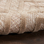 Nourison Versatile Outdoor Natural Beige 2' x 4' Area Rug, Easy Cleaning, Non Shedding, Bed Room, Living Room, Dining Room, Deck, Backyard, Patio (2x4)