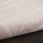 Nourison Whimsicle Pink Ivory 5' x 7' Area Rug, Contemporary, Artistic, Easy Cleaning, Non Shedding, Bed Room, Living Room, Dining Room, Kitchen (5x7)