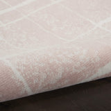 Nourison Whimsicle Pink Ivory 5' x 7' Area Rug, Contemporary, Artistic, Easy Cleaning, Non Shedding, Bed Room, Living Room, Dining Room, Kitchen (5x7)