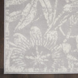Nourison Whimsicle Floral Grey 4' x 6' Area Rug, Easy Cleaning, Non Shedding, Bed Room, Living Room, Dining Room, Kitchen (4x6)