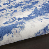 Nourison Whimsicle Artistic Ivory Navy 3' x 5' Area Rug, Easy Cleaning, Non Shedding, Bed Room, Living Room, Dining Room, Kitchen (3x5)