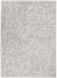Nourison Whimsicle Floral Grey 4' x 6' Area Rug, Easy Cleaning, Non Shedding, Bed Room, Living Room, Dining Room, Kitchen (4x6)