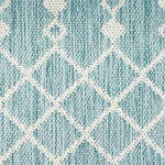 Nourison Positano Indoor/Outdoor Aqua 7' x 10' Area Rug, Easy Cleaning, Non Shedding, Bed Room, Living Room, Dining Room, Deck, Backyard, Patio (7x10)