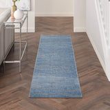 Nourison Essentials 2'2" x 10' Blue/Grey Outdoor Indoor/Outdoor Rug