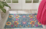 Nourison Passion Denim 1'10" x 2'10" Area Rug, Boho, Moroccan, Bed Room, Living Room, Dining Room, Kitchen, Easy Clean, Non Shedding, (2' x 3')