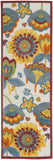 Nourison Aloha Indoor/Outdoor Multicolor 2'3" x 8' Area Rug, Floral, Contemporary, Easy Cleaning, Non Shedding, Bed Room, Living Room, Deck, Backyard, (8' x Runner)