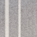 Nourison Essentials Indoor/Outdoor Solid Bordered Grey/Ivory 2' x 4' Area Rug, Easy Cleaning, Non Shedding, Bed Room, Living Room, Dining Room, Backyard, Deck, Patio (2x4)