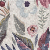 Nourison Washables Floral Ivory Pink 2'2" x 10' Area Rug, Easy Clean, Non Shedding, Bed Room, Living Room, Dining Room, Kitchen (2x10)