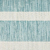 Nourison Positano Indoor/Outdoor Aqua Ivory 4' x 6' Area -Rug, Easy -Cleaning, Non Shedding, Bed Room, Living Room, Dining Room, Deck, Backyard, Patio (4x6)