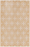 Nourison Essentials Indoor/Outdoor Beige Ivory 4' x 6' Area Rug, Easy Cleaning, Non Shedding, Bed Room, Living Room, Dining Room, Backyard, Deck, Patio (4x6)