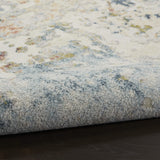 Nourison Trance Abstract Ivory/Multi 3'11" x 5'11" Area -Rug, Easy -Cleaning, Non Shedding, Bed Room, Living Room, Dining Room, Kitchen (4x6)