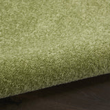 Nourison Essentials Solid Indoor/Outdoor Green 2'2" x 16 Area Rug, Easy Cleaning, Non Shedding, Bed Room, Living Room, Dining Room, Deck, Patio, Backyard (2x16)