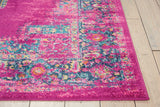 Nourison Passion Fuchsia 3'9" x 5'9" Area Rug, Boho, Traditional, Easy Clean, Non Shedding, Bed Room, Living Room, Hallway, (4' x 6')