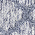 Nourison Easy Care Moroccan Denim Blue 2' x 4' Area-Rug, Trellis, Easy-Cleaning, Non Shedding, Bed Room, Living Room, Dining Room, Backyard, Deck, Patio (2x4)