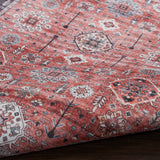 Nourison Fulton Vintage Rust 1'10" x 5' Area -Rug, Easy -Cleaning, Non Shedding, Bed Room, Living Room, Dining Room, Kitchen (2x5)